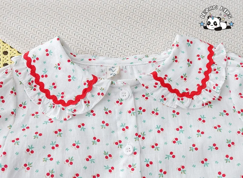 LEZONKIDS - Baby Girl Clothes 2PCS Ruffle Outfits White Shirt Tops+ Denim Pants Ripped Jeans for Girls